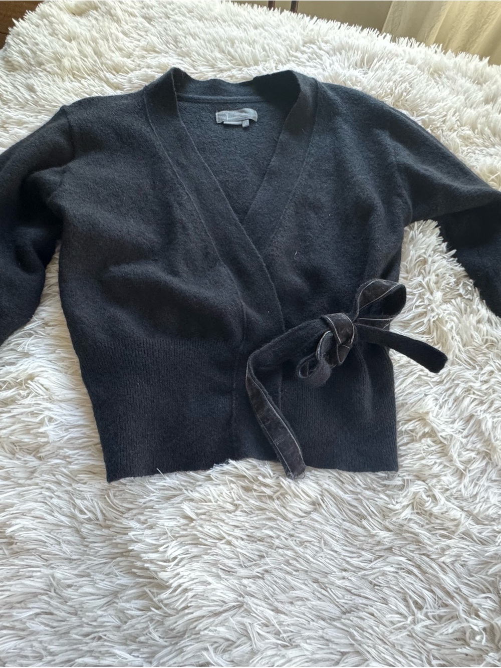 Anthropologie Katie Wrap Cardigan Sweater with Tie